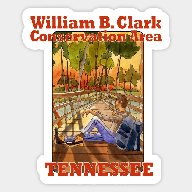 William B. Clark Conservation Area, Tennessee Sticker by MMcBuck